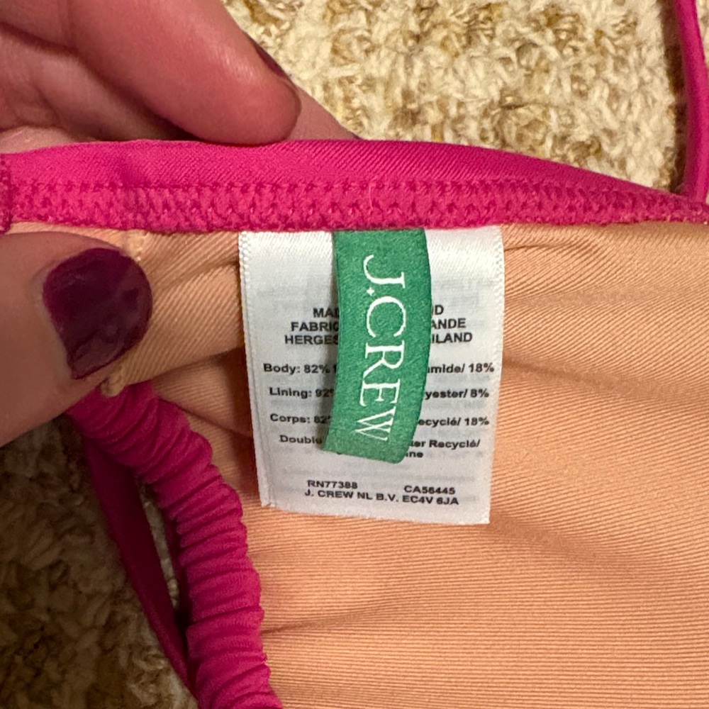 J. Crew Pink Bikini Top - Picture 2 of 4
